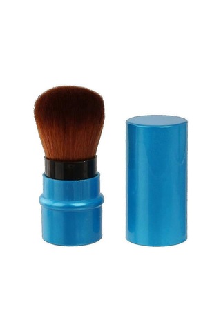 Geri Çekilebilir Allık Fırçası. Taşınabilir Makyaj Pudra Fırçası. Kozmetik Pudra Veya Allık