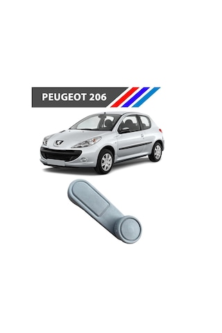 Peugeot 206 Cam Açma Kolu 1 Adet Gri Renk 1997 2014