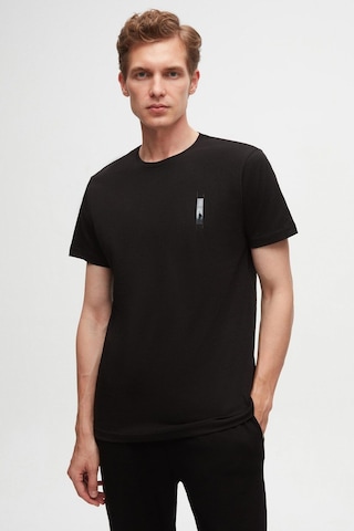 D's Damat Regular Fit Siyah Baskılı %100 Pamuk T-shirt 2EC14ORT05213 Siyah