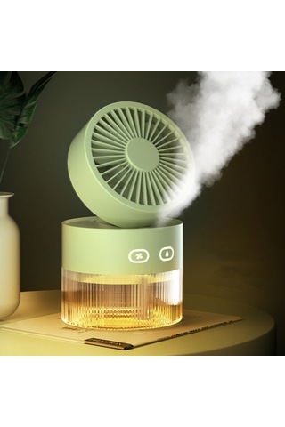 Cbtx OM008 Şarjlı Masaüstü Katlanır Su Püskürtmeli Mini Fan Vantilatör