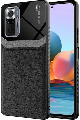 Xiaomi Redmi Note 10 Pro Kılıf Zore Emiks Kapak Siyah