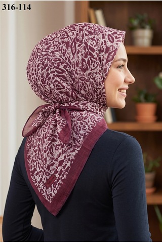 Sharell Desenli Soft Pamuk Eşarp 316-114 Çok Renkli