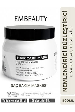 Embeauty Besleyici Onarıcı Keratin Etkili Yoğun Saç Bakım Maskesi 500 ML