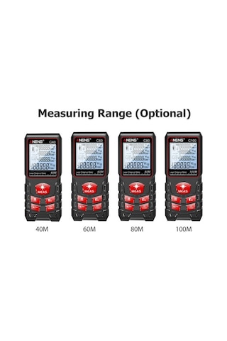 Pazly C80 Lazerli Mesafe Ölçer - 80m/262ft Profesyonel Hassas Ölçüm, Alan/hacim/çift Pisagor/sürekli Mod