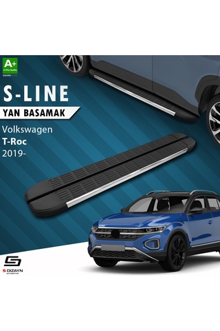 S-dizayn Vw T-roc S-line Krom Yan Basamak 173 Cm 2019 Üzeri