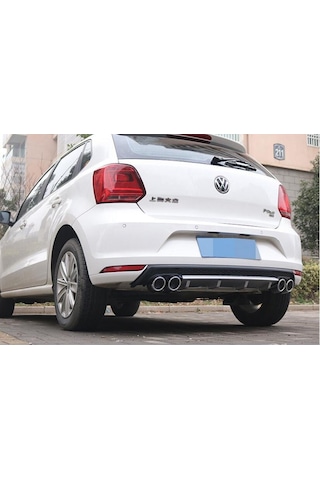 Vw Polo 6r Arka Tampon Difüzörü Plastik 4 Çıkış 2009+