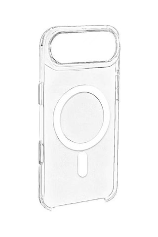 Apple Uyumlu iPhone 17 Air Kılıf Mkst Wireless Şarj Özellikli Şeffaf Kapak - Şeffaf Şeffaf