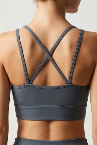 Mataş Kadın Çapraz Sırt İnce Askılı Pedli Toparlayıcı Sporcu Sütyeni Bralette