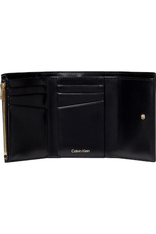 Calvin Klein Emblem Aop Trıfold W/ Zıp Pocket-12087 Siyah