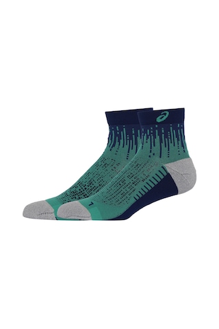 Asics Performance Run Sock Quarter Unisex Yeşil Koşu Çorabı 3013a980-302 Yeşil