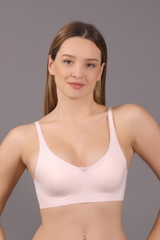 Cotonhause Kadın Lazer Kesim İnce Süngerli Desteksiz Pudra Crop Sütyen C3t3n6o110 001