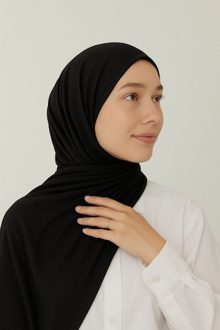 Mim Eşarp Enba Penye Pamuksu Şal Siyah