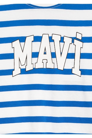 Mavi - Mavi Baskılı Mavi Tişört 6610251-91364 Mavi