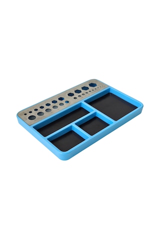 Geeroyoo Model Parçaları İçin Manyetik Tabanlı Çok Amaçlı Tamir Tepsisi - Yuvarlak Ve Altıgen Delikli