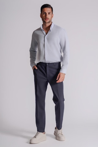Beli Yarım Lastikli Chino Slim Fit Crop Pantolon Siyah Lacivert