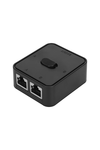 Xindoker Cat6 Rj45 2 Port Ağ Anahtarı - Gigabit Hızlı Veri Transferi - Pasif İç/dış Ağ Değiştirici - Şarj Gereksiz - Plug & Play