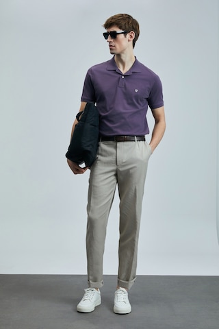 Lufian Erkek Laon Smart Polo T-shirt 111040206 Mürdüm Çok Renkli