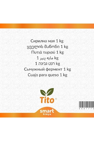 Tito Peynir Mayası 1 KG