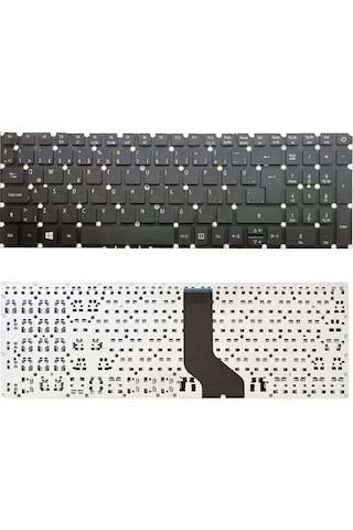 Notebook Klavye - Siyah-ışıksız - Acer Aspire 5 A515-51g-388j Muadili İle Uyumlu