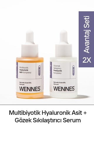 Wennes Prebiyotik Serum Multibiyotik Hyaluronik Asit Serum Set﻿﻿i