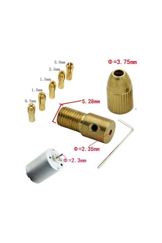 Otomatik Mandrel Motor Mandren Chuck Üniversal Mil Penset Okul