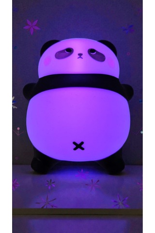Panda Dekoratif Dokunmatik Masa Gece Lambası Boyut:14cm Çok Renkli
