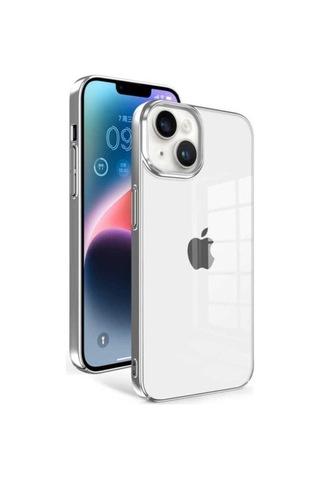 Apple Uyumlu iPhone 14 Plus Kılıf Zore Sun Kapak Gümüş