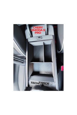 Chery Omoda 5 Pro Kolçak Organizer - 3 Bölmeli Siyah Daha Geniş Ön Bölme Omoda 5'e Uyumlu Değildir.