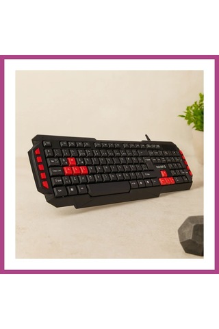Gees Global Usb Kablolu Oyuncu Klavye Renkli Tuşlar, 150 Cm Gbzs