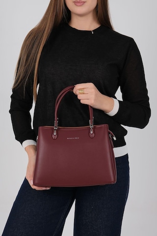 Silver Polo Sp1233 Kadın El Çantası Cilt Bordo-bordo