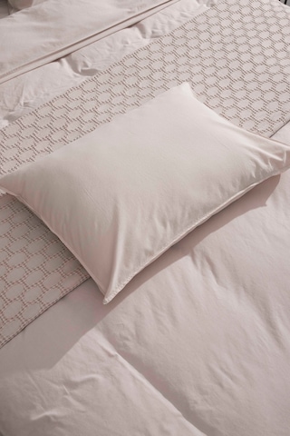 Kaay Premium Lastikli Çarşaf Dahil Nevresim Takımı 200x220 Çift Kişilik Taş