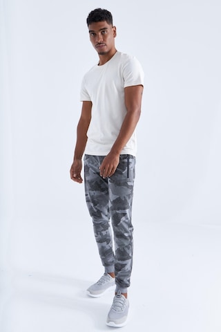 Tommy Life Gri Melanj Kamuflaj Desenli Dar Kalıp Jogger Erkek Eşofman Alt - 84754 GB MELANJ