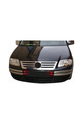 Caddy Ön Tampon Kaşı 4 Parça Paslanmaz Çelik 2003 - 2010 Paslanma