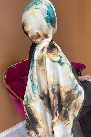 Mimiyum Perla Şal- Esinti Desen - Model 1 Çok Renkli