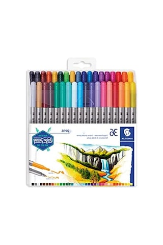 Çift Uçlu Keçeli Kalem Seti - 36'lı, 0.5-0.8 Mm Ve 3.0 Mm Uç Kalınlığı 0 Colorless Blender