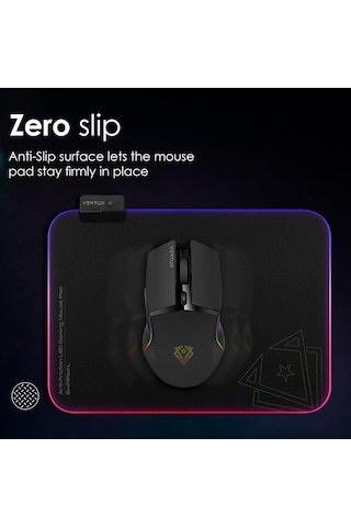 Vertux Swiftpad-l, Oyun Fare Altlığı, Düz Kayma, Mikro Dokulu Kum