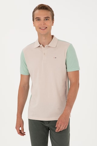 U.S. Polo Assn. Erkek Regular Fit Su Yeşili Polo Yaka Tişört 50306790-VR048