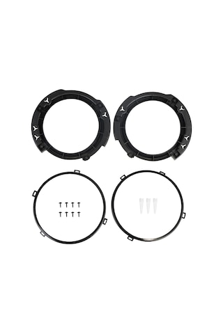 Geeroyoo Jeep Wrangler Jk 2007-2017 İçin 7 Inç Siyah Plastik Far Montaj Braketi Ve Halka Seti