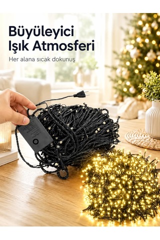 10 Metre Şerit Led Gün Işığı Led Işık Süsleme Parti Malzemesi Konsept 3344604