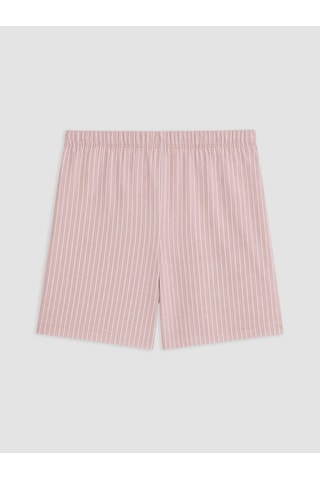 Lcw Dream Pembe Beli Lastikli Çizgili Kadın Şort Pijama Alt
