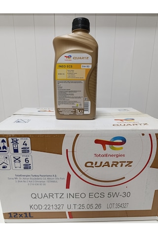 Total Quartz Ineo Ecs 5W-30 Motor Yağı 12 x 1 L