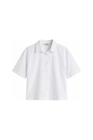 Lc Waikiki Beyaz Kız Çocuk Poplin Gömlek
