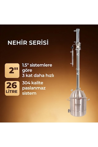 Distilon Nehir Serisi İmbik-26 Lt