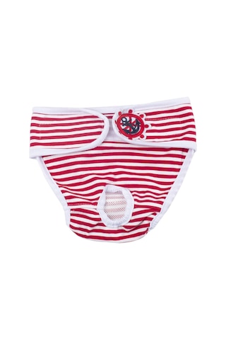 Pet Fizyolojik Pantolon Dişi Köpek Fizyolojik Dönem Hijyen Pantolon, Boyut: Xxl Kırmızı Beyaz Çizgili