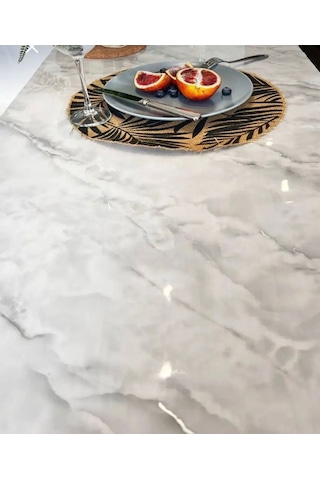 Mermer Desenli 108-a Kalın Pvc 1.2 Mm Masa Örtüsü