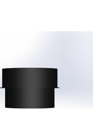 Baca Redüksiyon / Boy: 10.5 Cm, Çap: 13 15 Cm / Mat Siyah Boyalı / Baba's Stove