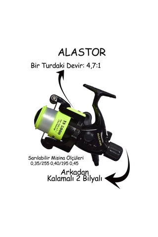 Sazan Hazır 3'lü Olta Takımı Hazır Göl Tatlı Su Olta Seti 3'erli Olta Seti Pegasus 240cm Sazan