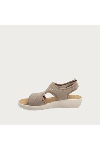 6004-taupe Sandalet Kadın 55 H76 Le Fly Flot Fresh Cloth 6004-taupe