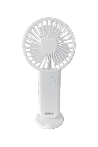 Mini Fan,telefon Tutucu,portatif El Vantilatörü Beyaz 9,3x19cm