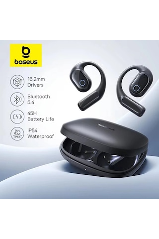 Baseus Eli 10i Fit Açık Kulak Kulaklık Kulak Kancası Kablosuz Bluetooth 5.4 White